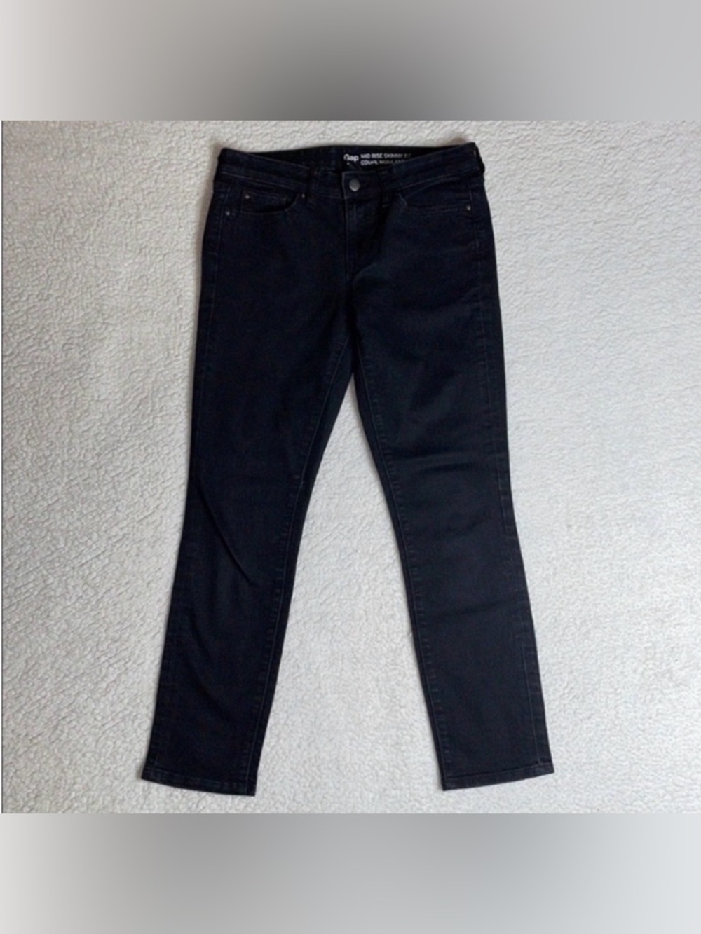 Gap Black Mid Rise Denim Skinny Fit Size 4 / 27